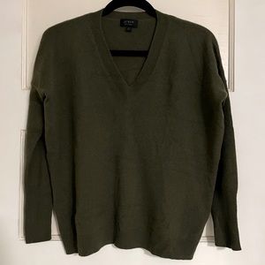 J. Crew Cashmere Oversized V-Neck Sweater, XXS